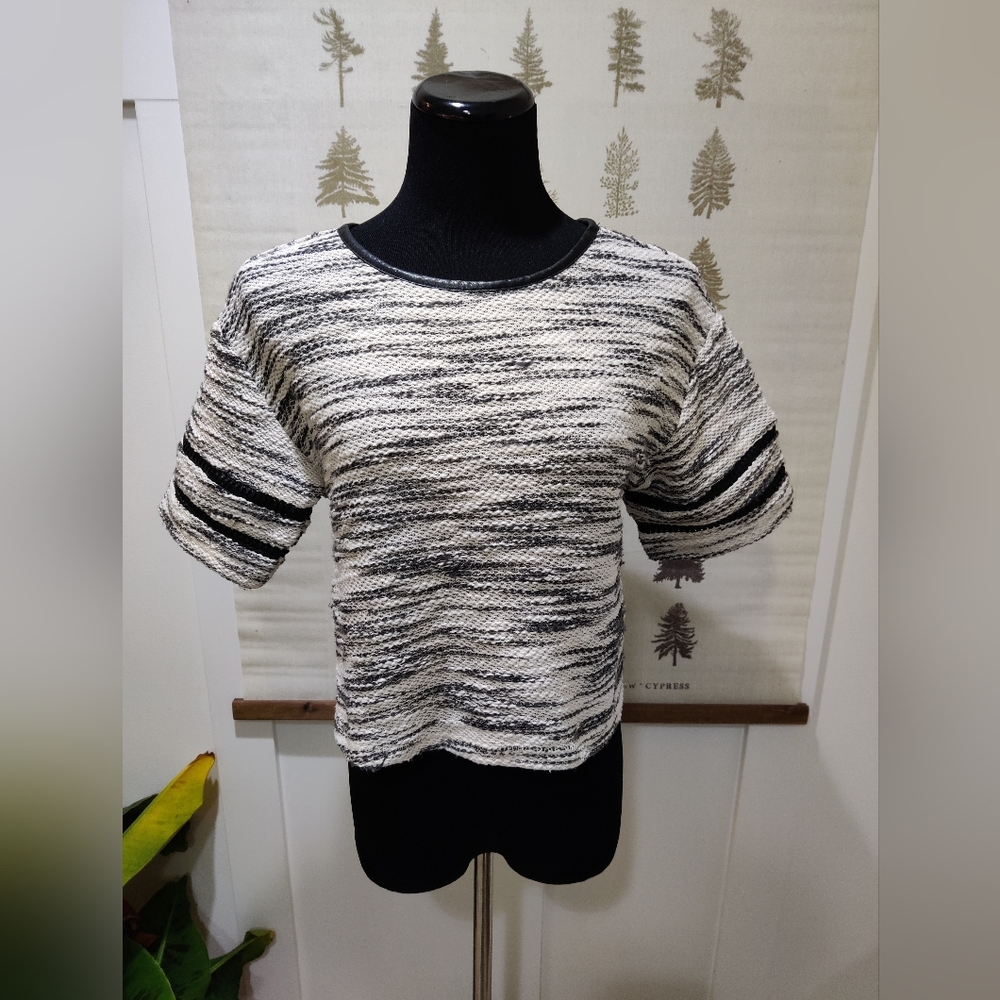 William Rast Knit Cropped Sweater - Medium